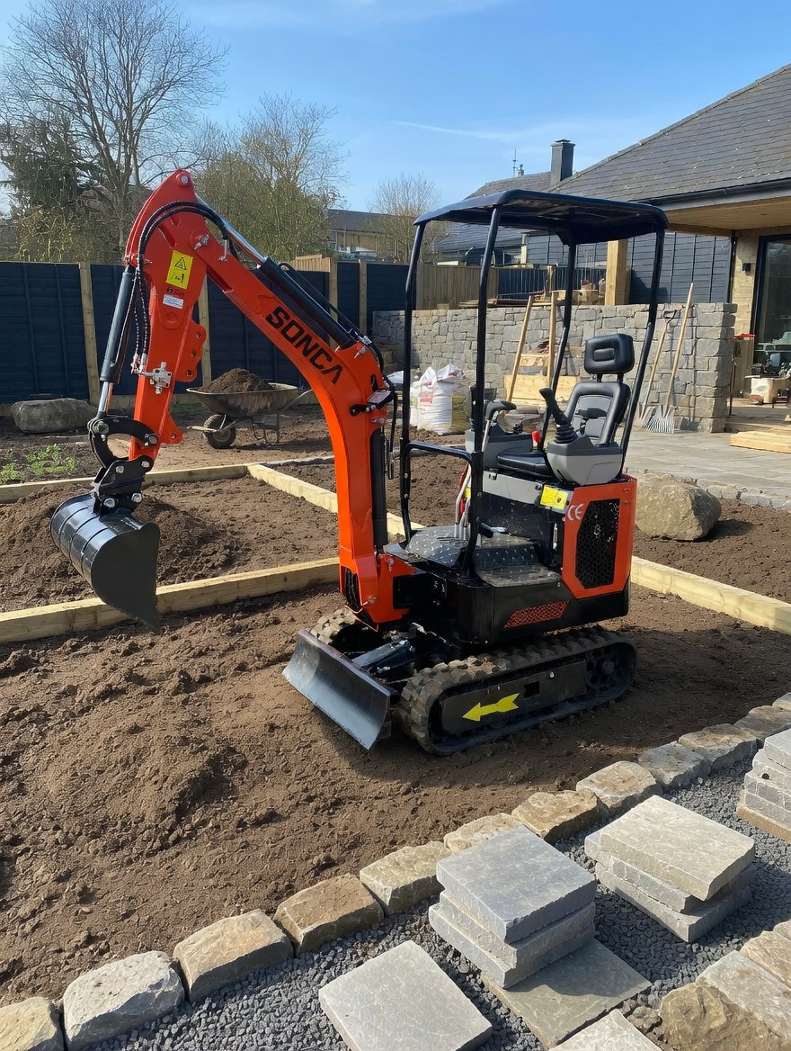 Minibagger Stiglitz im Einsatz